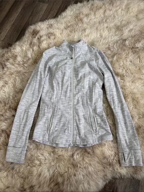 lululemon athletica Heathered Light Gray Women’s Zip-Up Jacket